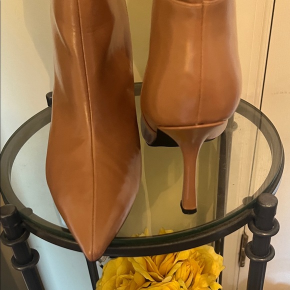 Jeffrey Campbell Guillo Tan Leather Slouchy Women's Stiletto Boots - Picture 9 of 9